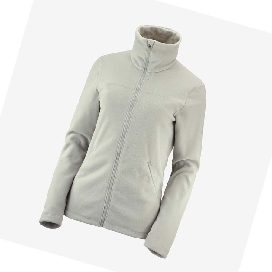 Sudadera Con Capucha Salomon ESSENTIAL COSY FLEECE Mujer Beige | MX 2513GSO